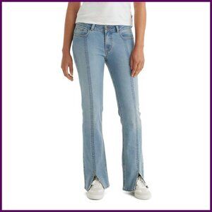 Low Rise Bootcut Jeans with Stretch Denim - Slim Fit